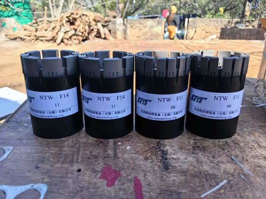 Γεωλογικό σκληρό πετρώμα διαμαντένιο πυρήνα με διπλό πυρήνα AQ BQ NQ NQ3 HQ HQ3 PQ